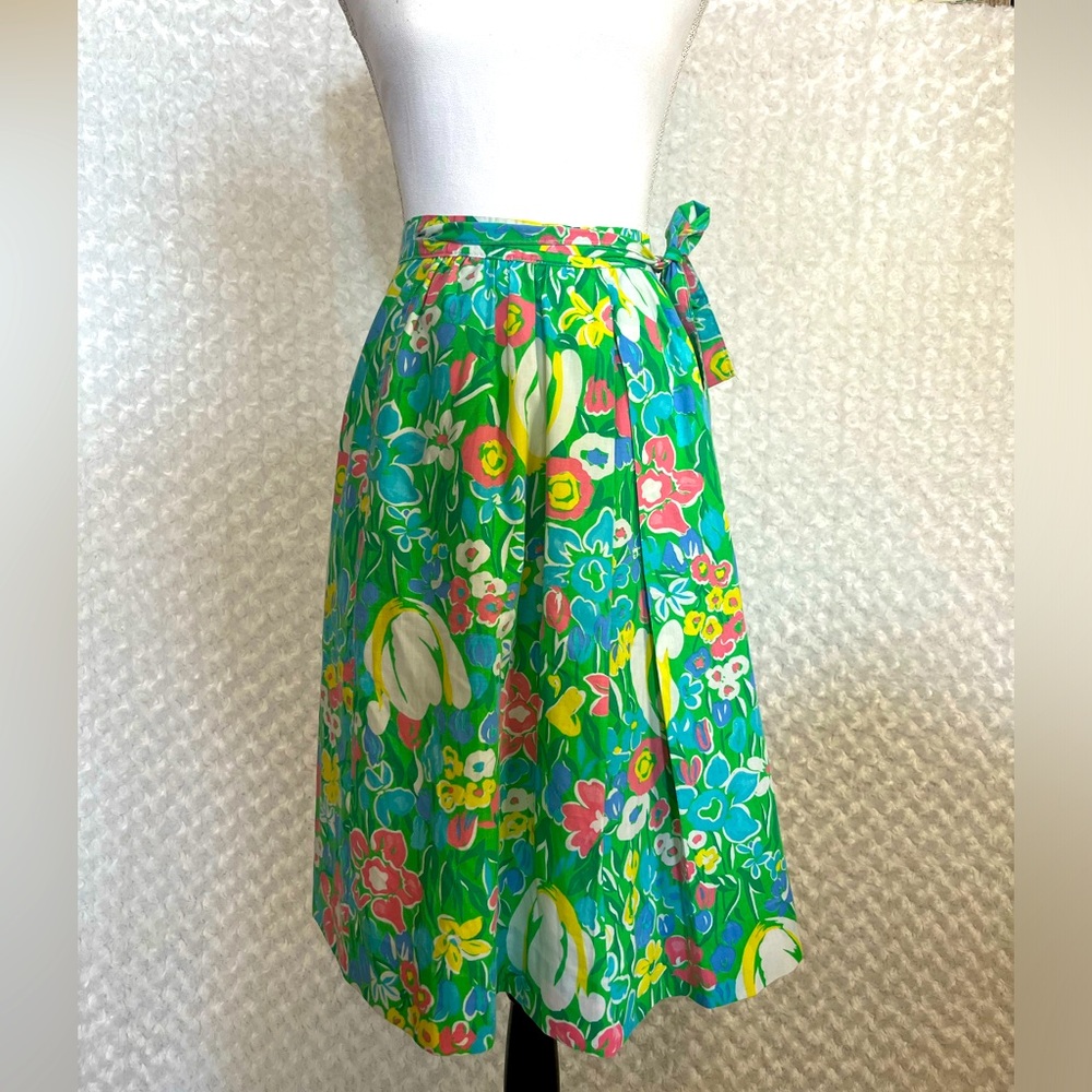 Vintage Gordon of Philadelphia floral print wrap skirt